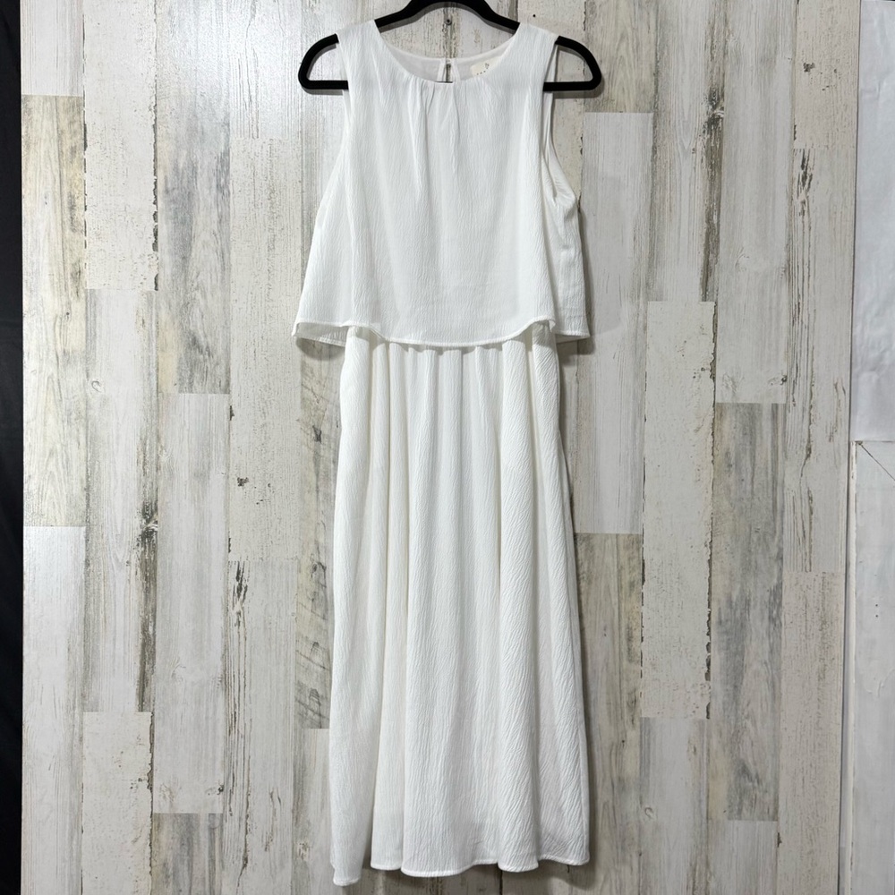 Fun 2 Fun Elegant White Midi Dress
